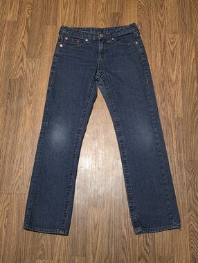 Womens True Religion Straight Leg Flap Pocket Jeans Tagged Size 14 (Fits W28)